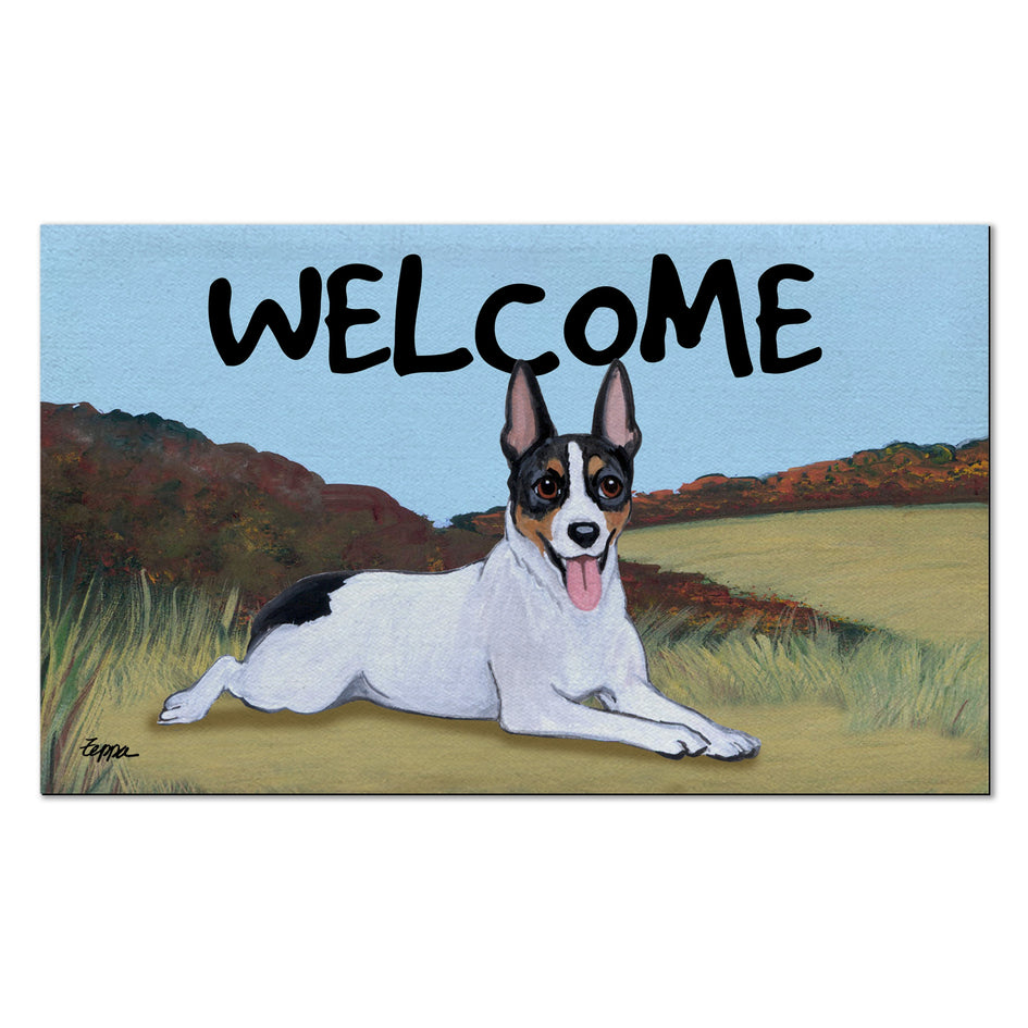 Rat Terrier Welcome Mat