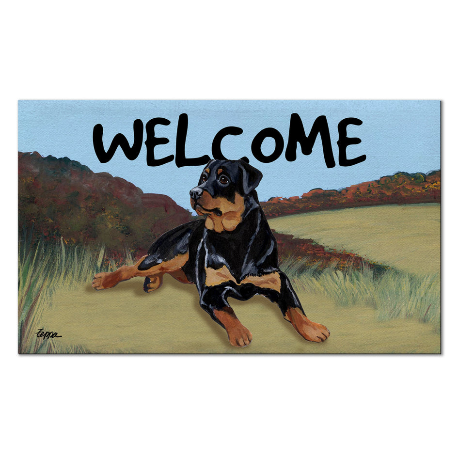 Rottweiler Welcome Mat