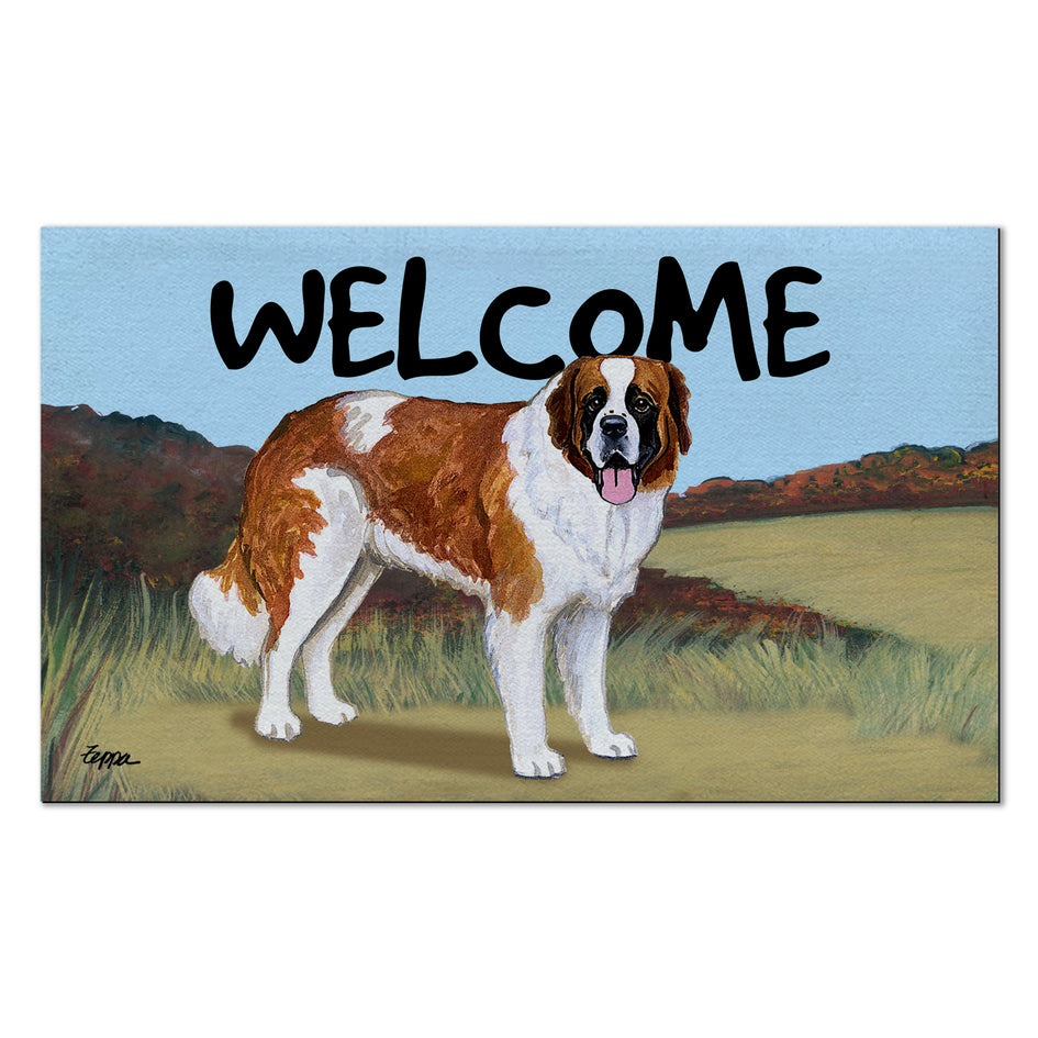 Saint Bernard Welcome Mat