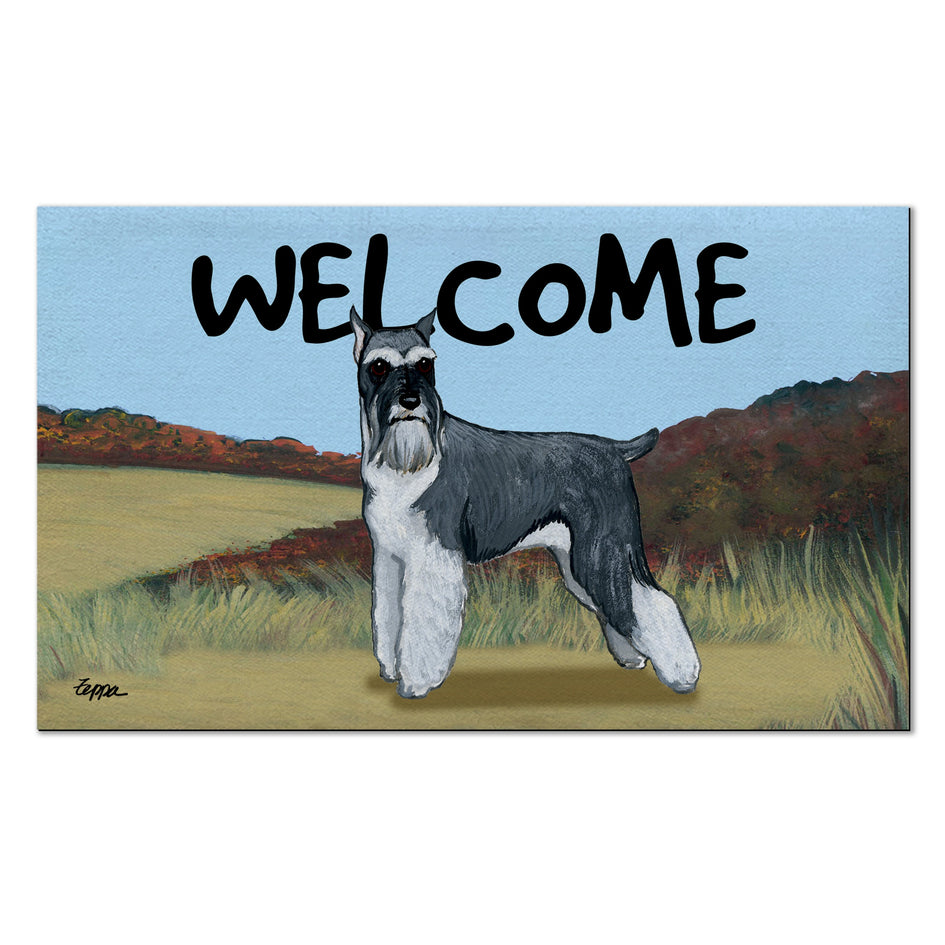 Schnauzer Welcome Mat