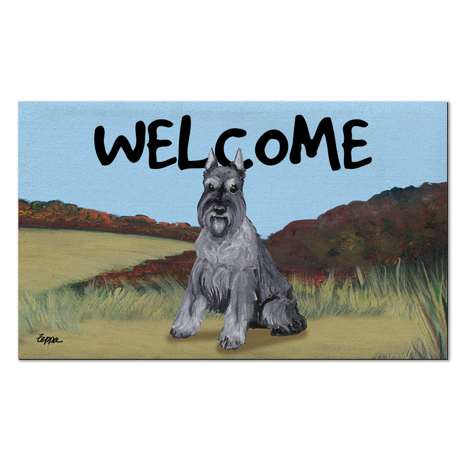 Schnauzer Welcome Mat