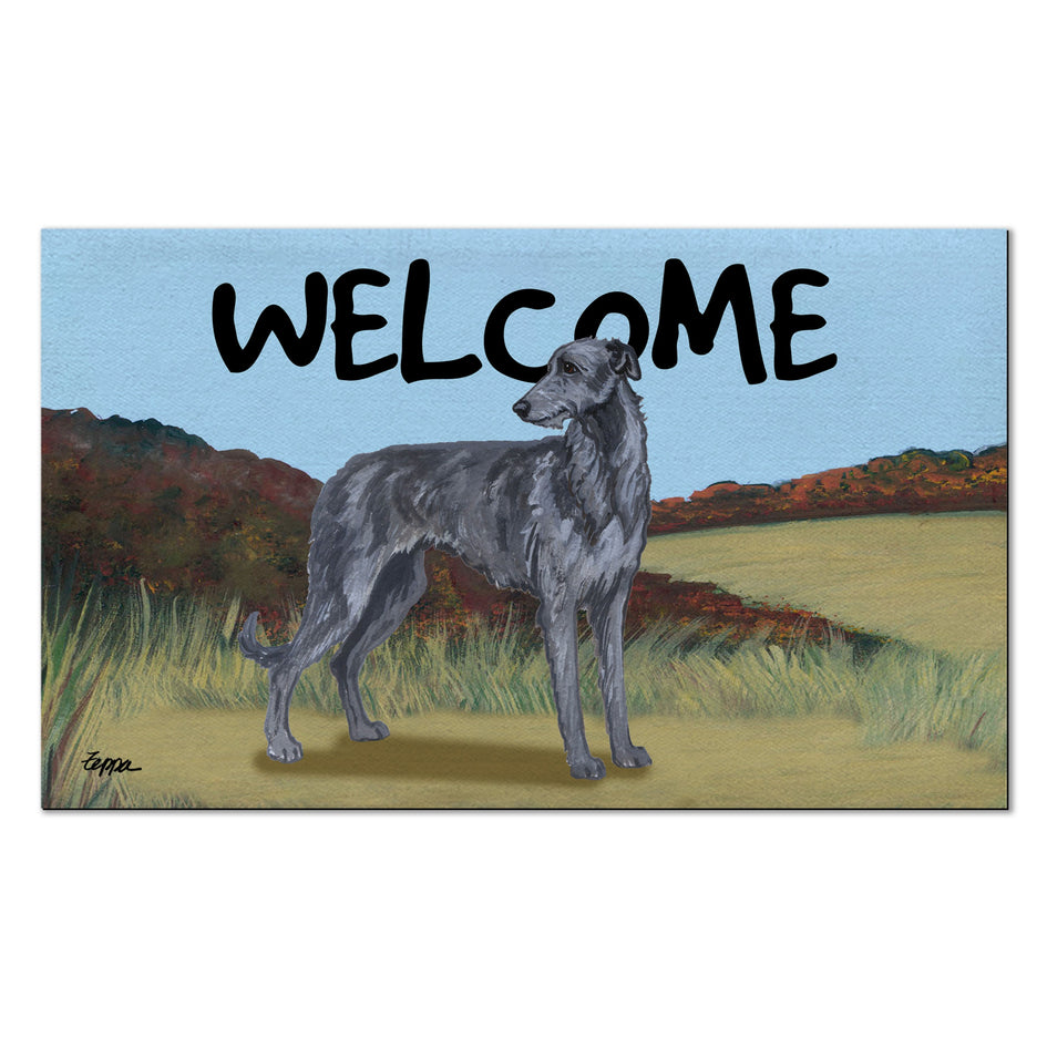 Scottish Deerhound Welcome Mat