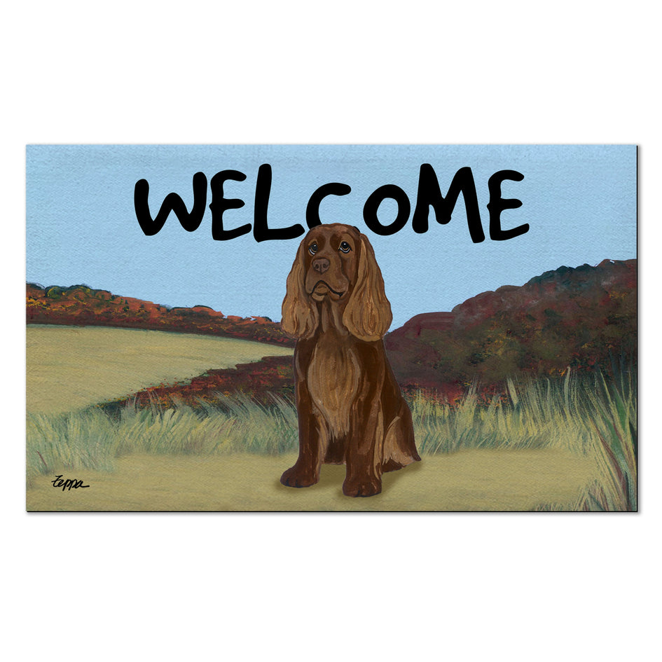 Sussex Spaniel Welcome Mat