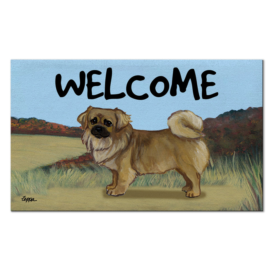 Tibetan Spaniel Welcome Mat