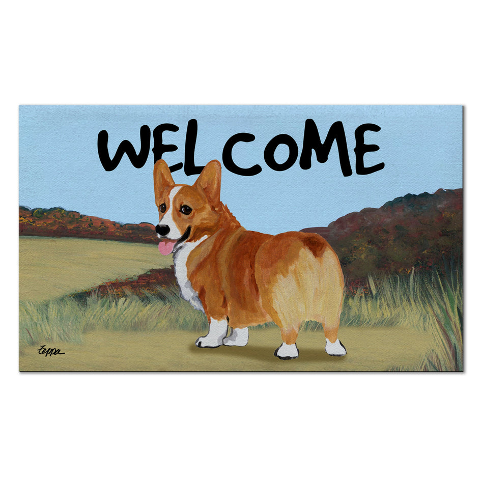 Pembroke Welsh Corgi Welcome Mat