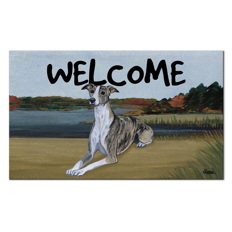 Whippet Welcome Mat