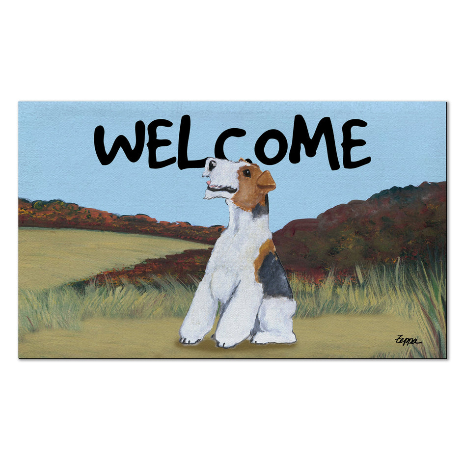 Wire Fox Terrier Welcome Mat