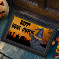 Affenpinscher HAPPY HOWL-OWEEN Welcome Mat