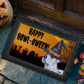 American Bulldog HAPPY HOWL-OWEEN Welcome Mat