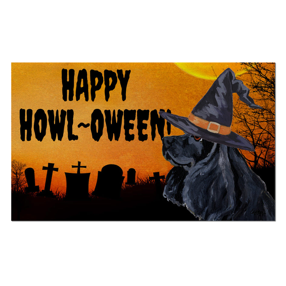 Cocker Spaniel HAPPY HOWL-OWEEN Welcome Mat