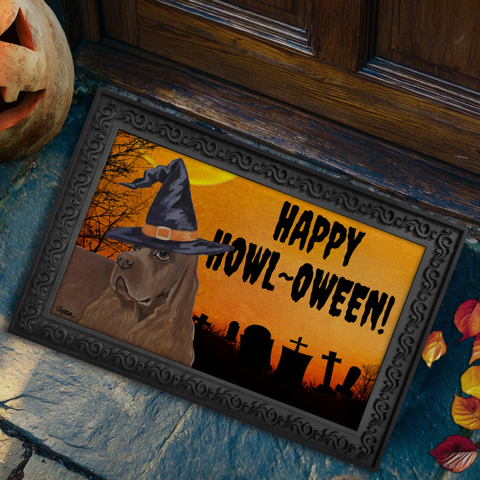 Cocker Spaniel HAPPY HOWL-OWEEN Welcome Mat