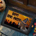 American English Coonhound HAPPY HOWL-OWEEN Welcome Mat