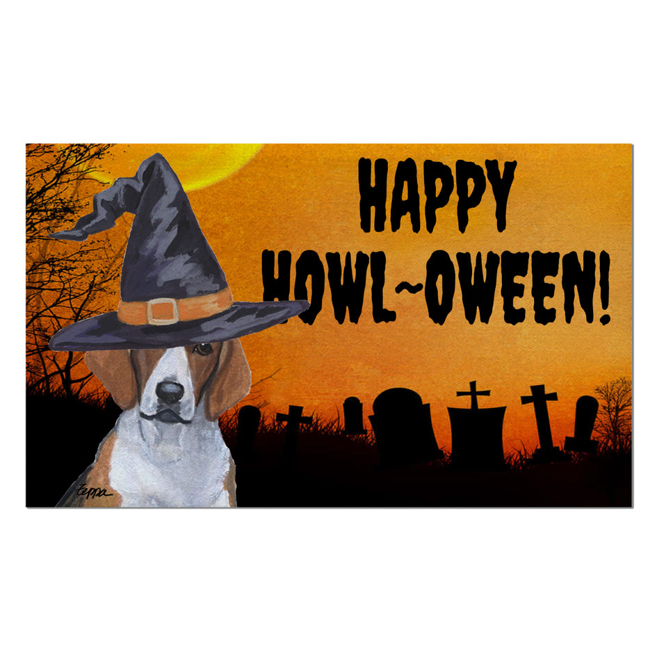 American Foxhound HAPPY HOWL-OWEEN Welcome Mat