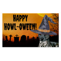 American Hairless Terrier HAPPY HOWL-OWEEN Welcome Mat