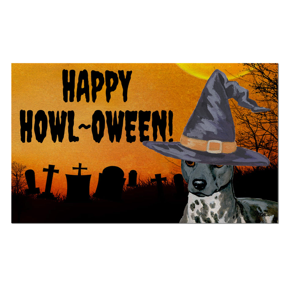 American Hairless Terrier HAPPY HOWL-OWEEN Welcome Mat