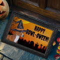Basenji HAPPY HOWL-OWEEN Welcome Mat
