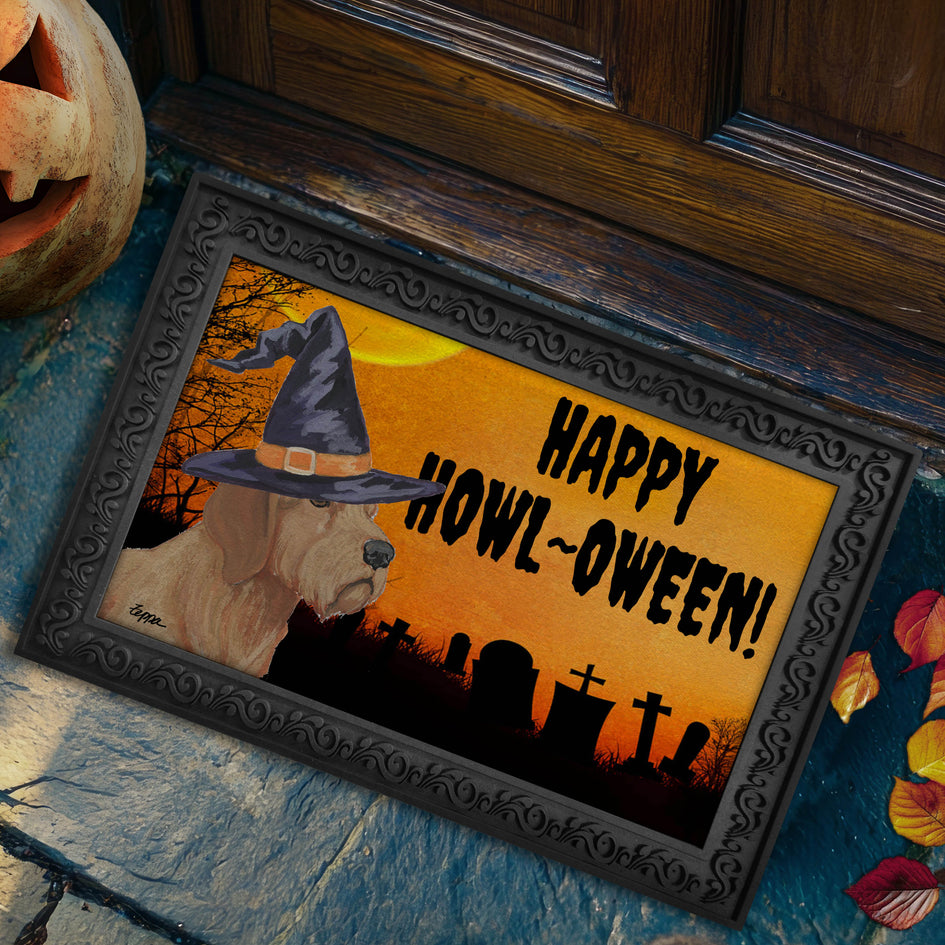 Basset Fauve de Bretagne HAPPY HOWL-OWEEN Welcome Mat