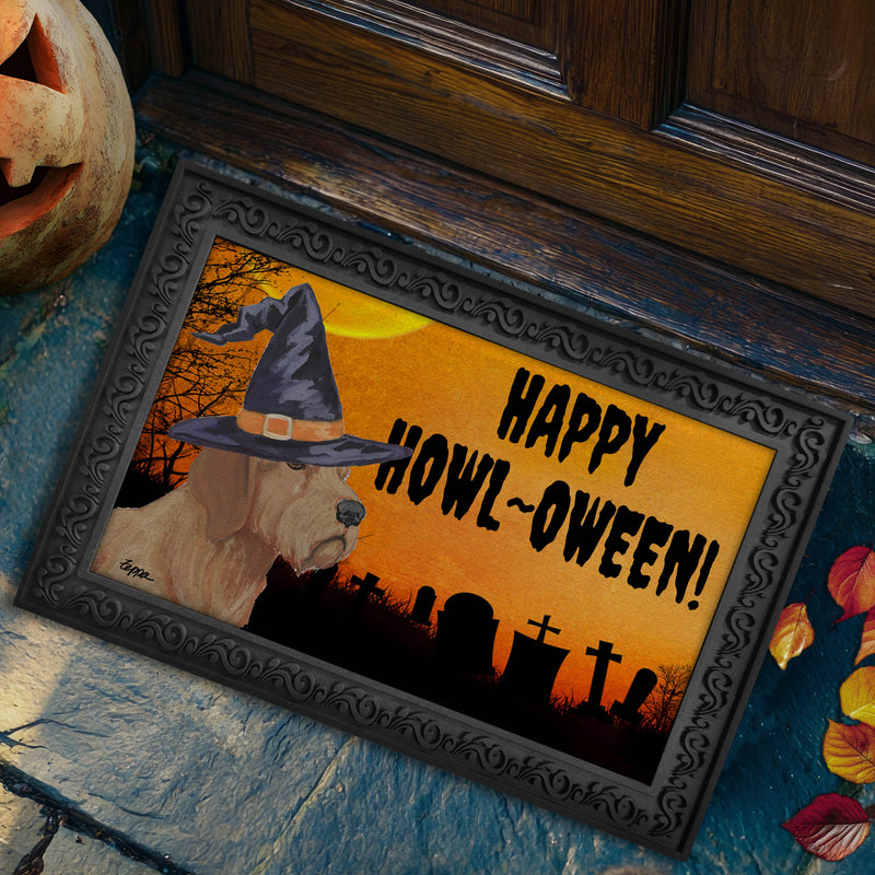 Basset Fauve de Bretagne HAPPY HOWL-OWEEN Welcome Mat