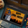 Bearded Collie HAPPY HOWL-OWEEN Welcome Mat