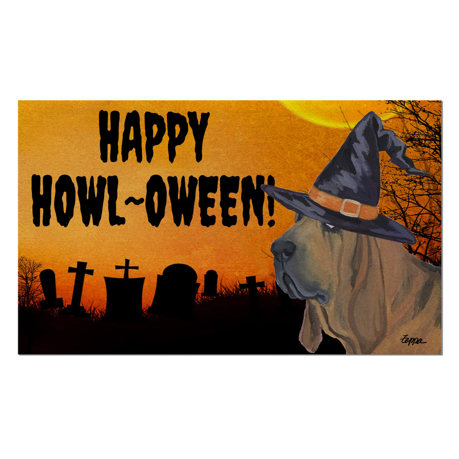 Bloodhound HAPPY HOWL-OWEEN Welcome Mat