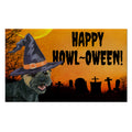 Border Terrier HAPPY HOWL-OWEEN Welcome Mat