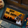 Borzoi HAPPY HOWL-OWEEN Welcome Mat
