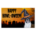 Boxer Standing HAPPY HOWL-OWEEN Welcome Mat