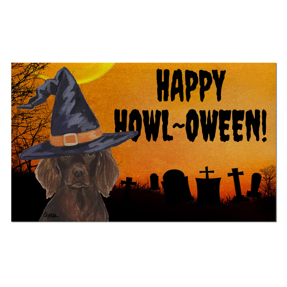 Boykin Spaniel HAPPY HOWL-OWEEN Welcome Mat