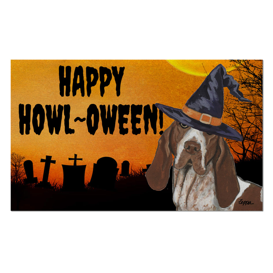 Bracco Italiano HAPPY HOWL-OWEEN Welcome Mat