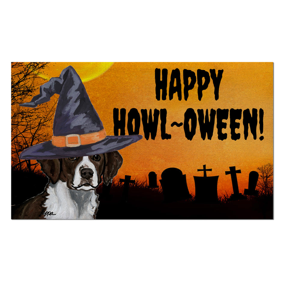 Brittany HAPPY HOWL-OWEEN Welcome Mat