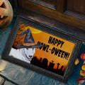Bull Terrier HAPPY HOWL-OWEEN Welcome Mat