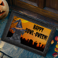 Cesky Terrier HAPPY HOWL-OWEEN Welcome Mat