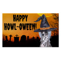 Chinese Crested HAPPY HOWL-OWEEN Welcome Mat