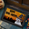 Clumber Spaniel HAPPY HOWL-OWEEN Welcome Mat