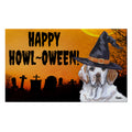Clumber Spaniel HAPPY HOWL-OWEEN Welcome Mat