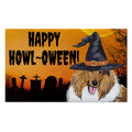 Collie HAPPY HOWL-OWEEN Welcome Mat