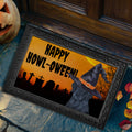 Curly-Coated Retriever HAPPY HOWL-OWEEN Welcome Mat