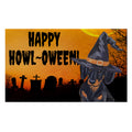 Dachshund HAPPY HOWL-OWEEN Welcome Mat