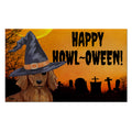 Dachshund HAPPY HOWL-OWEEN Welcome Mat