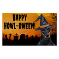 Doberman Pincher HAPPY HOWL-OWEEN Welcome Mat