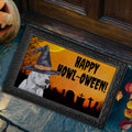 Dogo Argentino HAPPY HOWL-OWEEN Welcome Mat