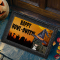 Staffordshire Bull Terrier HAPPY HOWL-OWEEN Welcome Mat