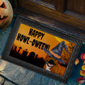 Staffordshire Bull Terrier HAPPY HOWL-OWEEN Welcome Mat