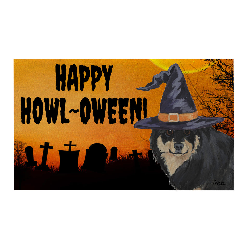 Finnish Lapphund HAPPY HOWL-OWEEN Welcome Mat