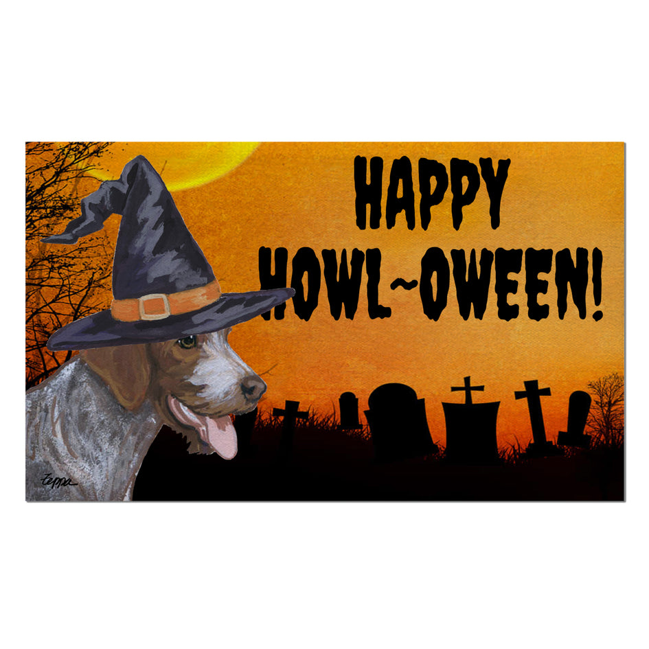 German Shorthaired Pointer HAPPY HOWL-OWEEN Welcome Mat