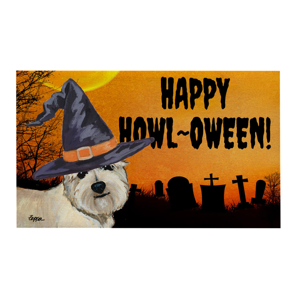 Glen of Imaal Terrier HAPPY HOWL-OWEEN Welcome Mat