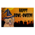 Golden Retriever HAPPY HOWL-OWEEN Welcome Mat