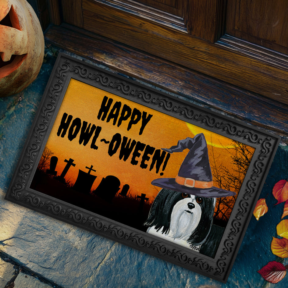 Havanese HAPPY HOWL-OWEEN Welcome Mat