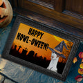 Ibizan Hound HAPPY HOWL-OWEEN Welcome Mat