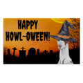 Ibizan Hound HAPPY HOWL-OWEEN Welcome Mat